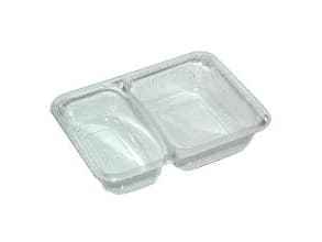 Tarjotin 2-huone K-2171-2B 215/315 ml 171x127x38 mm APET Valmis,816 kpl/pakkaus