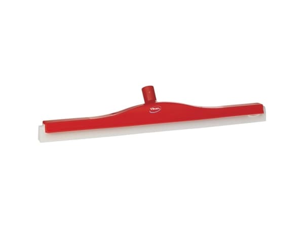 Gulvskraber, Vikan, 60x10x7,5cm, rød, cellegummi/PP, 60 cm