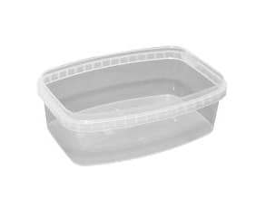 Bøtte 1250 ml 140x200x68 mm PP klar,1711 stk/pl - (1711 stk.)