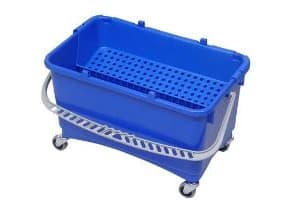 Spand 28 ltr 570x355x320 mm til Drypsystem Komplet med Rist/Hjul Blå,stk