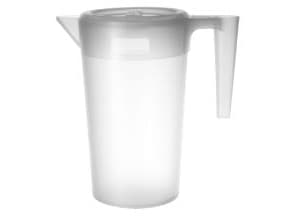 Kande 2 ltr med Hank med Låg Transparent,60 Stk/krt