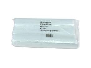 Spandepose 40 ltr 600x600 mm 17 my LDPE Clear, 10 pk x 3 rl x 50 Stk/krt