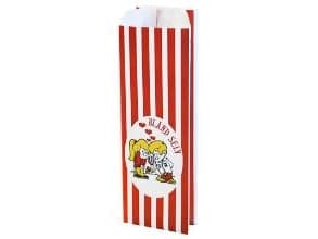 Konfektpose 100/60x275 mm 40 gr Bland selv Rød/Hvid,500 stk/krt
