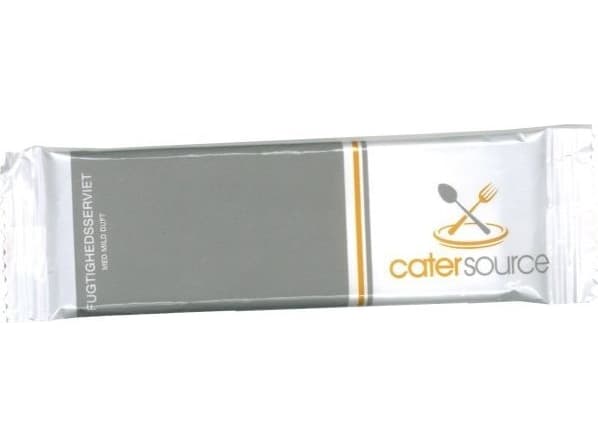 Vådserviet fugtighedsserviet Catersource 40x135 mm Citronduft,100 stk/ps - (100 stk.)