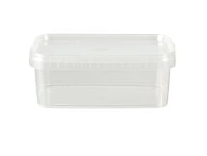 Bøtte 5541 1500 ml 195x195x61 mm Fryseegnet minus 20 grader PP Klar,16 ps x 12 stk/krt