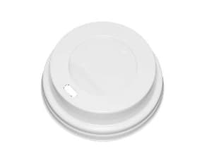 Plastlock Catersource Ø80 mm High Natural White Biologiskt nedbrytbar CPLA för kaffekoppar, 10 st x 100 st/krt