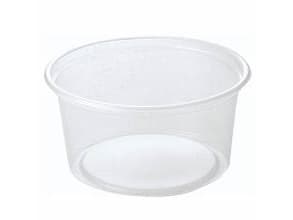Salatbæger Delipack 200 ml Rund PP Semitransparent,20 pk x 50 Stk/krt