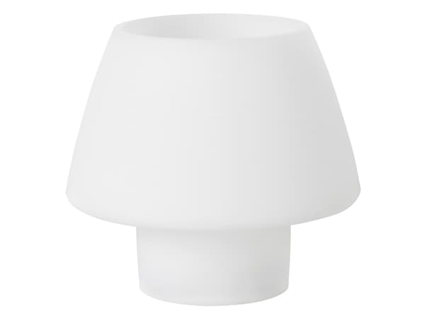 Ljusstake Moody Maxi 123x129 mm Silikon vit - (låda med 4 st)