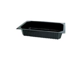 Bakke 1-rum 1/4 GN 1500 ml 265x162x50 mm PP Sort,200 stk/krt