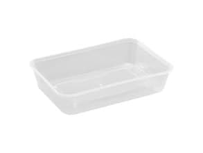 Bakke 500 ml 175x120x35 mm Nudelbakke til Microovn PP Klar - (50 stk.)