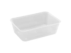 Bakke 750 ml 175x120x52 mm Nudelbakke til Microovn PP Klar,50 stk/ps - (50 stk.)