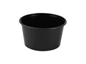 Bæger 450 ml Ø120x65 mm Rund PP Sort,50 stk/ps - (50 stk.)
