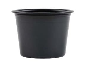 Dressingbæger 30 ml 1 oz Ø44x30 mm PP Sort,250 stk/ps - (250 stk.)