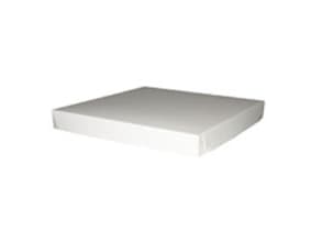 Låg 350x350x40 mm Hvid till Kageæske 109139,100 stk/krt