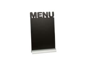 Tavle Securit Menu 21x34x6 cm med Hvid tuschpen med Alu fod,stk