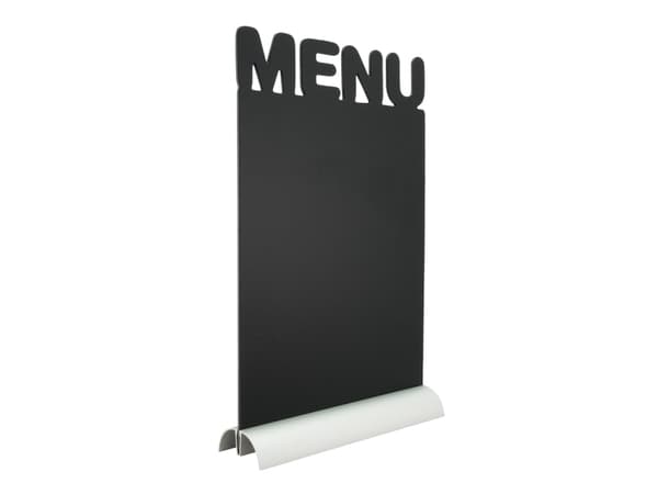 Tavle Securit Menu 21x34x6 cm med Hvid tuschpen med Alu fod,stk