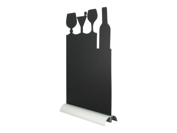 Securit® silhouet COCKTAIL bordskilt med alufod