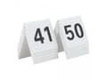 Miniatyrbilde 4 av 5: Securit® bordnumre 41-50 i hård hvid akryl
