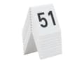 Miniatyrbilde 3 av 5: Securit® bordnumre 51-60 i hård hvid akryl