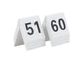 Miniatyrbilde 4 av 5: Securit® bordnumre 51-60 i hård hvid akryl