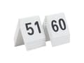 Miniatyrbilde 5 av 5: Securit® bordnumre 51-60 i hård hvid akryl
