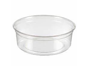 Bæger Deli 200 ml 8 oz Ø117x36 mm Rund RPET Klar,10 ps x 50 stk/krt