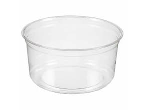 Bæger Deli 300 ml 12 oz Ø117x54 mm Rund RPET Klar,10 ps x 50 stk/krt