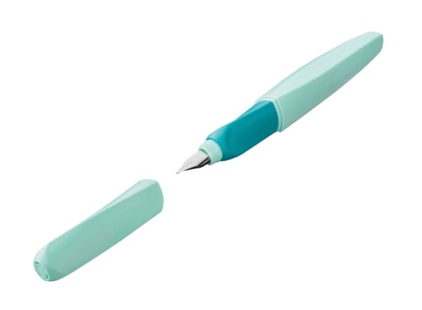 Pelikan Twist P457, Mintfärgad, Påfyllning med bläckpatronssystem, Rostfritt stål, Medium, Ambidextrous, Tyskland