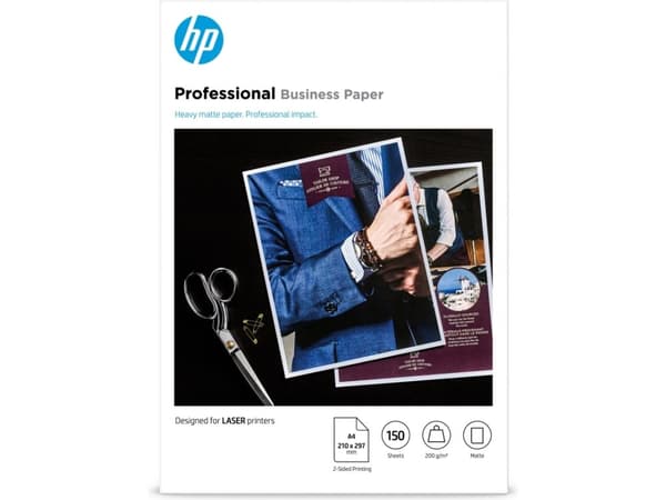 HP Professional - Matt - A4 (210 x 297 mm) - 200 g/m² - 150 ark fotopapper - för Color LaserJet Enterprise MFP M480; LaserJet Managed Flow MFP E87660