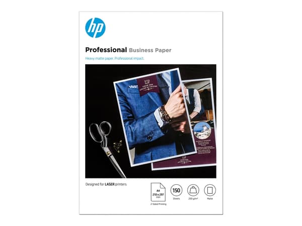 HP Professional - Matt - A4 (210 x 297 mm) - 200 g/m² - 150 ark fotopapper - för Color LaserJet Enterprise MFP M480; LaserJet Managed Flow MFP E87660