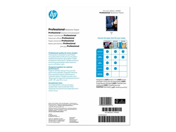 HP Professional Glossy Paper - Blank - A4 (210 x 297 mm) - 200 g/m² - 150 ark fotopapper - för Color LaserJet Enterprise MFP M480; LaserJet Managed F