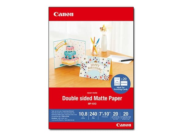 Canon MP-101D - Dobbelmatt - 10,8 mille - 177.8 x 254 mm - 240 g/m² - 20 ark fotopapir