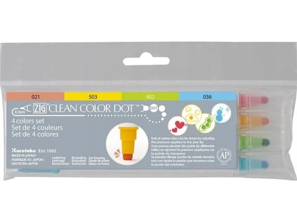 Zig Clean Color DOT 4 color set