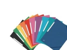 Elastikmappe Oxford Top File+, 3-klap, A4, ass. farver - (10 stk.)
