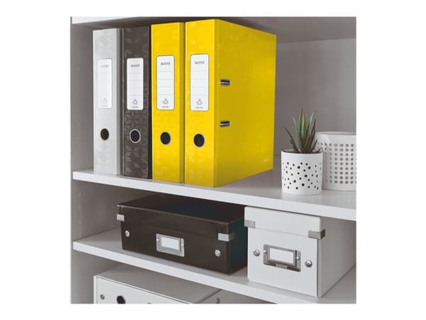 Leitz WOW 180° - Spakbågesfil - ryggbredd: 80 mm - för A4 (210 x 297 mm) - kapacitet: 600 ark - gul