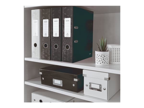 Leitz 180° WOW - Spakbågesfil - ryggbredd: 80 mm - för A4 (210 x 297 mm) - kapacitet: 600 ark - svart