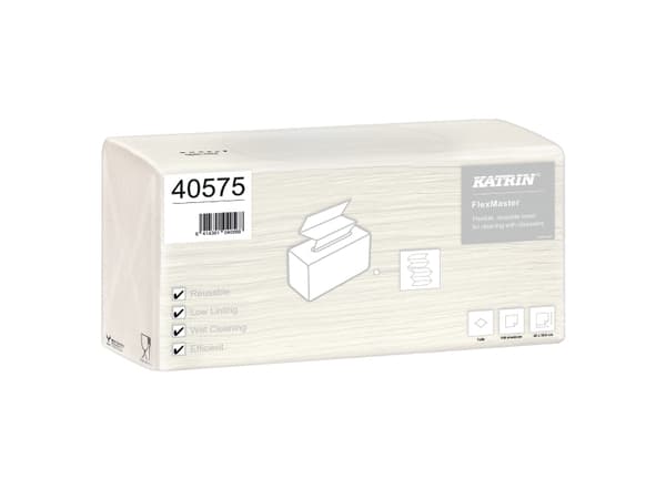 Aftørringsklud Katrin® FlexMaster, hvid, pakke a 5 stk.