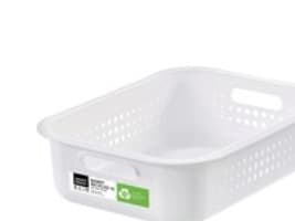Opbevaringskurv, SmartStore Recycled 10, 37 x 28 x 10 cm, hvid, 6 L