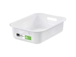 Opbevaringskurv, SmartStore Recycled 10, 37 x 28 x 10 cm, hvid, 6 L