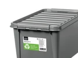 Opbevaringskasse, SmartStore Recycled 45, 59 x 39 x 31 cm, grå, 47 L