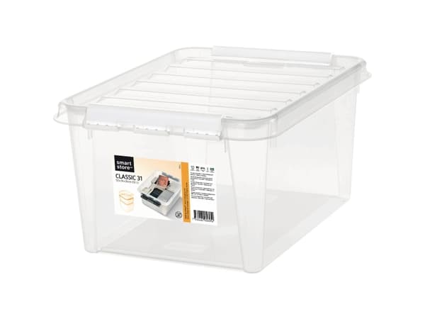 Opbevaringskasse SmartStore™ Recycled Classic 31 - 32 ltr. med låg 50x39x26 cm - (1 stk.)