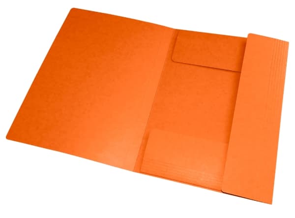 Elastikmappe Oxford Top File+, 3-klap, A4, orange