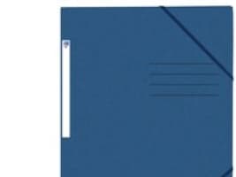 Elastikmappe Oxford Top File+, 3-klap, A4, blå