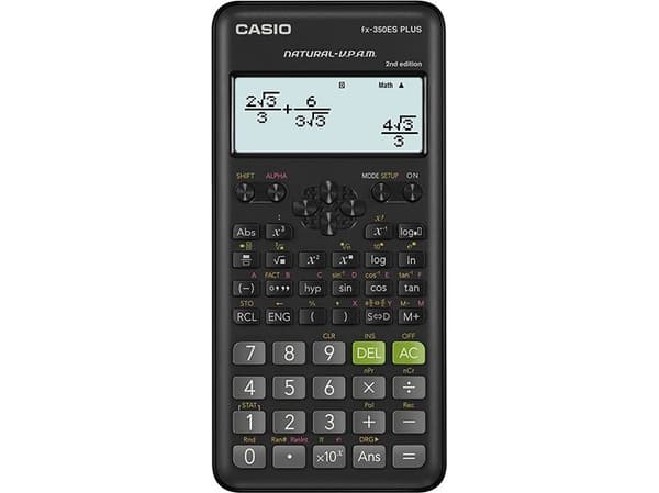 Casio fx-350ES PLUS 2nd edition - Vitenskapelig kalkulator - batteri