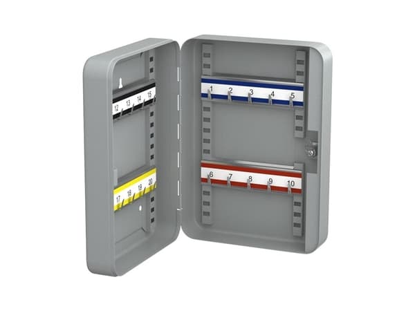 BASI SK 50, Metalli, Harmaa, 20 koukku(a), Avain, 1 kpl, 180 x 75 x 250 mm