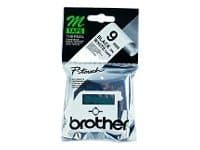 Brother M-K221SBZ - Svart på hvitt - Rull (0,9 cm x 4 m) 1 kassett(er) ulaminert teip - for P-Touch PT-55, PT-65, PT-75, PT-80, PT-85, PT-BB4, PT-M95