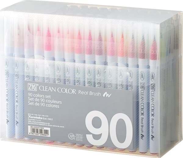 Zig Clean Color Brush Pen Set (90 st.)