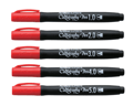 Miniatyrbilde 1 av 2: Artline Supreme Calligraphy Pen 5/set red