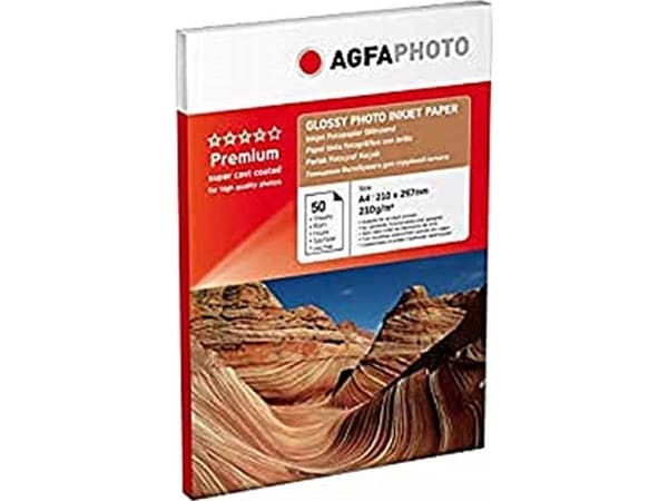 AgfaPhoto Premium - Glansigt - bestruket - brons - A4 (210 x 297 mm) - 210 g/m² - 50 ark låda - fotopapper