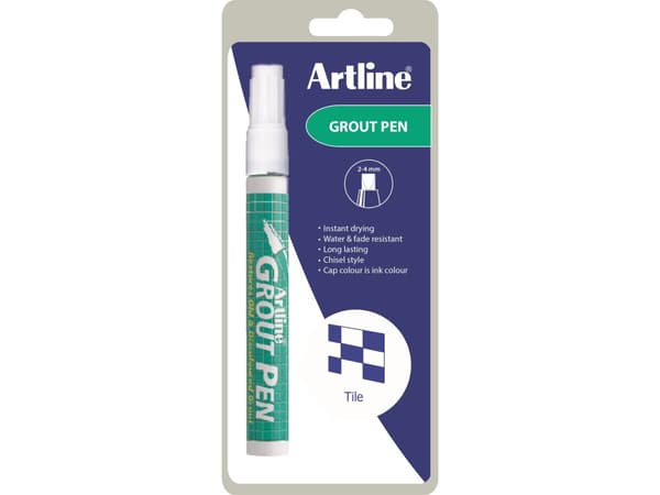 Marker Artline 419 Grout Pen hvid 1/Blister
